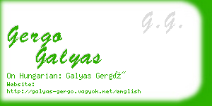 gergo galyas business card